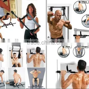 Total Workout Black Coated Door Gym Bar, Horizontal Bar thumbnail-4
