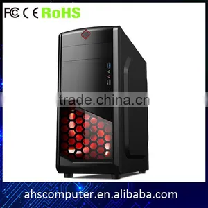 Fashion Design Crystal Side Panel and Fan SPCC Steel Structure Gaming Desktop Enclosure pc thumbnail-1
