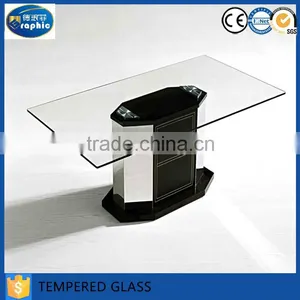 Custom Tabletop Polished Edge Tempered Glass in Different Size thumbnail-2