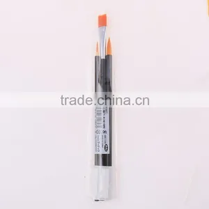 Hot Selling 3pcs Set Round And Flat Shape Nylon Hair Artsit Brush thumbnail-3