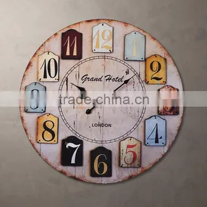 Roman Style Decorative Wooden Wall Clock thumbnail-1