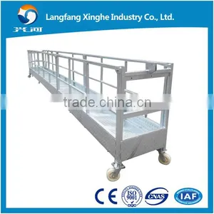 800kg Construction Temporary Gondola / Aluminum Electric Mobile Scaffolding / Supended Rope Platform for Cleaning thumbnail-2