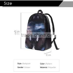 New Design 3D Print High Quality Custom Emoji Kids Backpack Bag thumbnail-5