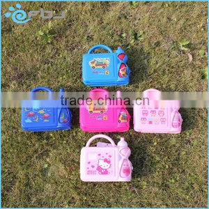 ~ Plastic Kids Double Microwave Lunch Box Food Container With Soup Cup thumbnail-5