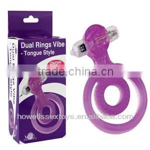 Dual Rings Vibe - Tongue Style Sex Products thumbnail-2