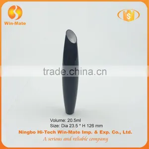 FREE SAMPLE Black Special Design Flat 126*23.5mm Cosmetic Plastic Mascara Tube thumbnail-2