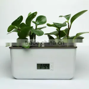 Plastic Graden Flower Plant Pots With Time Clock thumbnail-1