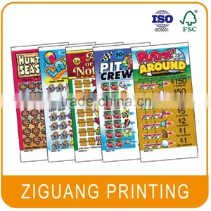 High Quality Custom Scratch off Lottery Tickets Quality Choice thumbnail-1