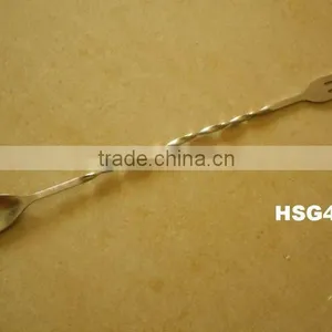 Stainless Steel Cocktail Spoon/ Long Bar Spoon/latte Spoon thumbnail-1