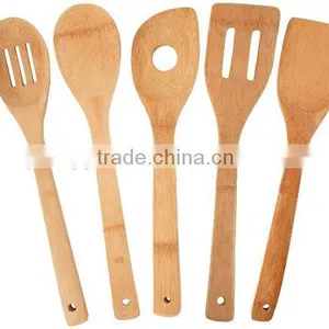 Hot Sale Bamboo Kitchen Utensils , Bamboo Spoon Set Wholesale thumbnail-1