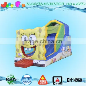 Small Indoor Inflatable Slide Sponge Bob for Children thumbnail-4