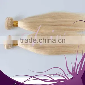 Wholesale High Quality Human Hair Extensions Blonde Color Straight Silky Hair Weave thumbnail-3