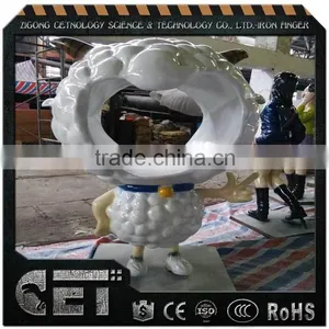 Christmas Fiberglass Statues Doraemon Statues Cute Cartoon Character Statue thumbnail-6