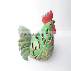 Decoration Garden of Ceramic Cock Candle Holder thumbnail-4