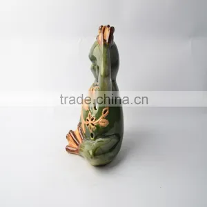 Ceramic Frog Candle Holder With Hoodwink thumbnail-2
