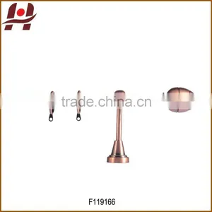 F119166-metal Iron Aluminium Stainless Steel Brass Plated Plain Twisted Extensible Telescopic Window Curtain Poles Rods Pipes thumbnail-1