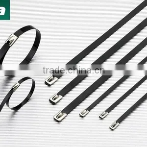 Self Locking Pvc Plastic Covered Coated Stainess Steel Cable Tie thumbnail-1