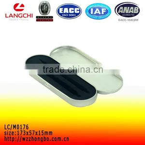 Blank Oval Tins With Hinge for Pen thumbnail-1