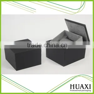 2016 Top Quality Dark Black Wooden Wrist Watch Box thumbnail-1