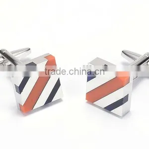 Blue Striped Ultimate Square Cufflinks thumbnail-2