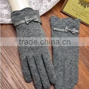 2016 Fashion New Design Wholesale Wool Gloves thumbnail-1