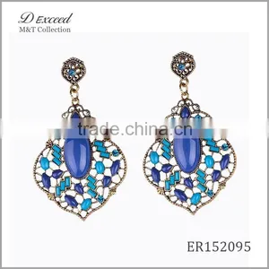 Wholesale Jewelry Fashion Designs Ladies/Women's Ethnic Bohemian Resin Piercing Earrings Dangle Earrings thumbnail-1