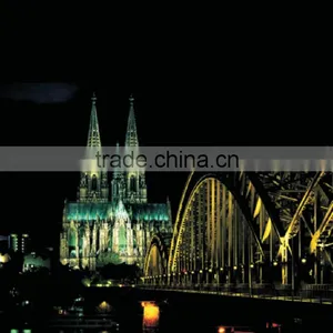 Modern City Wall Art Canvas Prints With LED Lights thumbnail-4