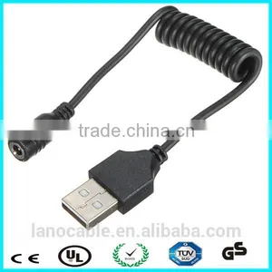Custom Black 24awg dc Spiral Cable for Led thumbnail-2