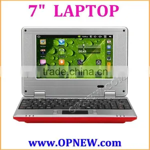 CHEAP 7" Dual Core Android 4.4 LAPTOP Computer Netbook Notebook PC Ebook With WM8880 Cpu Camera OPNEW 6 Colors in STOCK Now thumbnail-1