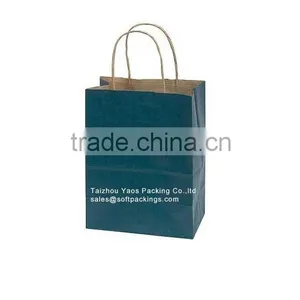 New Design Colored Take Away Kraft Paper Bag, Promotion Kraft Paper Bag for Packing, Printable Reusable Shopping Bag thumbnail-1
