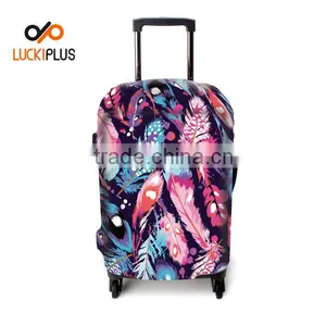 Luckiplus Spandex Fabric Trolley Case Cover Unique Technology Luggage Cover thumbnail-3