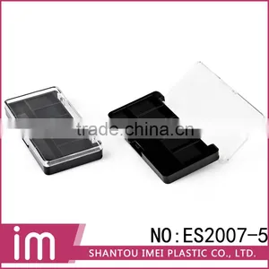 6 Color Empty Black Rectangle Display Palette Eyeshadow Case thumbnail-1