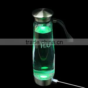 500ml Intelligent Portable Hydrogen Rich Water Ionizer Maker Generator Bottle Anti Aging Colorful Light thumbnail-2