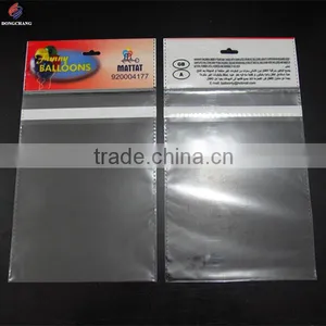Custom Plastic Opp Bag With Printed Header and Permanent Tape for Balloon Packaging thumbnail-4