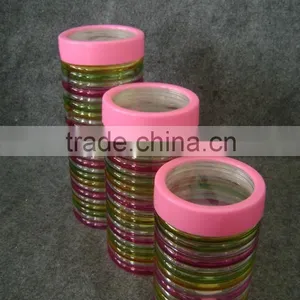 Colorful Glass Jar With Glass Lid thumbnail-2