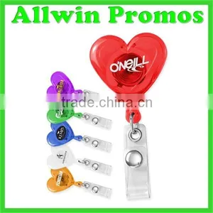 Eco-friendly Heart Shaped Badge Reel thumbnail-1