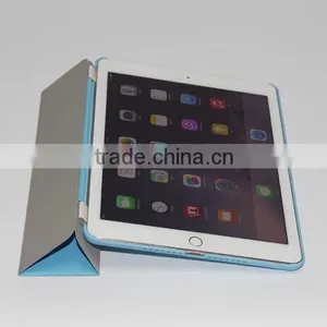 Factory Outlet Patent Item 360 Rotation Handheld PC Back Case PU Smart Front Flip Cover for IPad Air 2 thumbnail-6