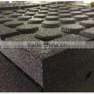 30mm Thick 50cm x 50cm High Impact Crossfit Rubber Gym Insulation Floor Tiles From Qingdao thumbnail-5