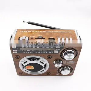 Multi-Function Hand Crank am fm Portable Radio With Solar Powered Dynamo Rechargeable Radio With Flashlight thumbnail-4