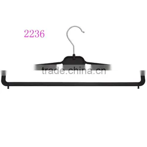 Chrome Hook Cheap Flat Pant Hanger With Foam With PVC Strip thumbnail-2