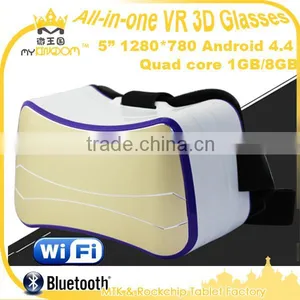 5inch 1280*780 Android 4.4 Quad Core All in One VR 3D Glasses Headset thumbnail-4