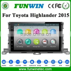 Funwin Double Din Pioneer Car Audio System Dvd Player For Toyota Highlander 2015 With Car Radio Gps Navigation thumbnail-2
