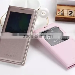 pu Leather Case for Samsung Galaxy A7,for Samsung Galaxy A7 Case With View Window,wholesale Phone Case for Samsung A7 thumbnail-1