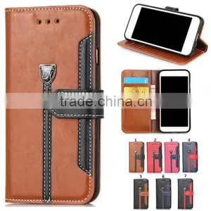 Flip Wallet Crazy Horse Leather Phone Cases Cover for Asus Zenfone Selfie Max Zc550kl go 7 6 5 4 3 2 1 thumbnail-1