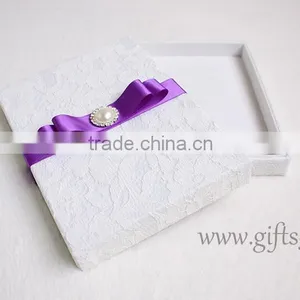 Handmade Luxury Wedding Invitation Box With Lid thumbnail-4
