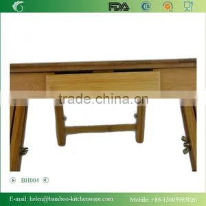 BH004/FLGB/FDA Eco-friendly Bamboo Wooden Portable Folding Laptop Desk Portable Furniture thumbnail-5