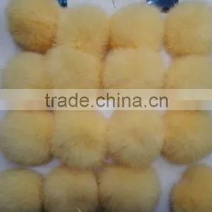 Factory Price Rabbit Fur Poms for Keychain thumbnail-2