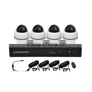 4ch Cheap Plastic Dome and Nvr Recoder 720p Cctv Kit thumbnail-1