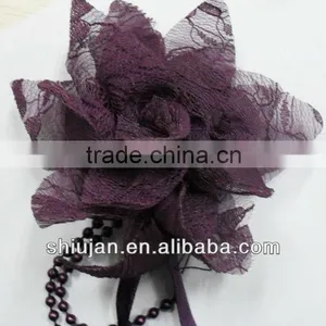 Brooch Fabric Flower thumbnail-1