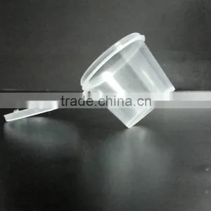 Plastic Sauce Container Round Clear Cup With Lid 0.75oz, 1oz,1.5oz, 2 Oz, thumbnail-2